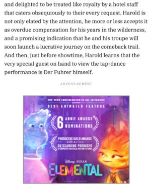 Jeremy Piven Instagram - Long journey its been… How much of yourself  will you compromise to be successful? That’s one of the many questions that we explore in The Performance. Thanks @variety  for showing up and reviewing our film. When my mother handed me this short story a decade ago I had hoped for this moment. So much to tell you guys about this journey. Thank you