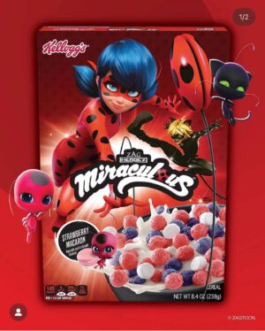 Jeremy Zag Instagram - Yummi! 🥰 #kelloggs #miraculousladybug @kelloggsus