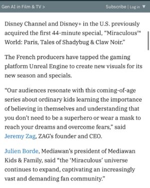 Jeremy Zag Instagram - Its official! @variety @mediawan.officiel @miraculous #zagheroez