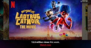 Jeremy Zag Instagram - Incredible 🥹
For its second week, the film maintained #1 on most kids & family charts❤️ 
And a #3 All content, worldwide!!! 😭🥰💫 
@netflix @netflixfamily 

Merci, you are Miraculous 🙌