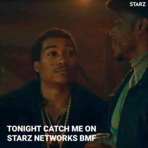 Jermel Howard Instagram - Check me out TONIGHT!! On Starz BmF

@bmfstarz @starz