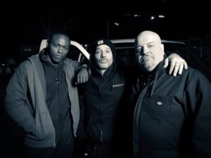 Jermel Howard Instagram - Freezing On set filming #abaddon .. but came ready to get to work..There's definitely killers in these woods..😳😳🎬🎬😁 @abaddonmovie #jermelhoward