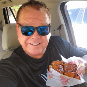 Jerry Lawler Instagram - OMG! A caramel apple fritter from Gibson's Donuts...heaven!