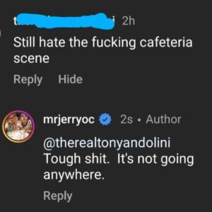 Jerry O'Connell Instagram - Always defending that SCREAM 2 'Cafeteria Scene.'