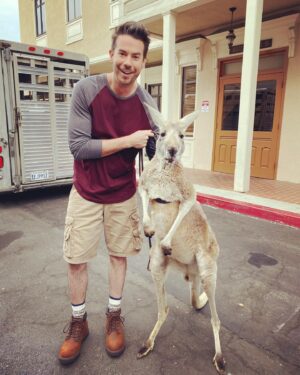 Jerry Trainor Instagram - My quest to work with exotic animals continues. His name is Tucker. Tucker is a real diva on set.