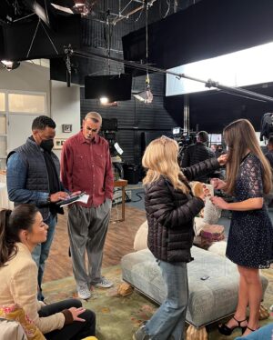 Jerry Trainor Instagram - Some bts of todays episode of iCarly!!! This one was so fun because I had all the power as director. And I wielded that power like a tyrant! Muahahahaha! Special thanks to @nathankress, Phill Lewis, and Tom Doak for making me look competent. And @harryhannigan for the hilarious script! #paramountplus #icarly