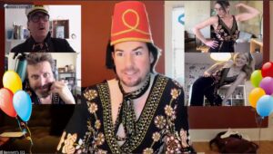 Jerry Trainor Instagram - I can explain...so...never mind no I can’t. You’ll have to listen to the latest ep of #WYATR where we join Doug Benson’s weird romper cult. Link in bio. Also we talk about The Bachelorette of course.