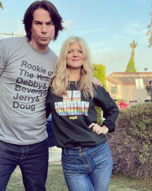 Jerry Trainor Instagram - Oh you’re tryna look this hot? It’s all about the @ardenmyrin designed #wyatr podcast merch tees. They get you backstage at most concerts and into all the best Hollywood parties! Link in bio.