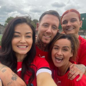 Jess Impiazzi Instagram - Another year playing for ‘This Country’ Vs Cirencester vets in aid of @cfa_childrensfootballalliance - although my lupus meant I couldn’t get on for too long at a time, I was really happy to be back with such an amazing bunch of humans, coming together to raise some dosh! 
Thank you to all my fellow players and the wonderful people who came to watch! I had such an amazing day and I’m going home super happy 🥰🥰🥰 thanks @paul57cooper for having me for my third year in a row 💪🏼🩷