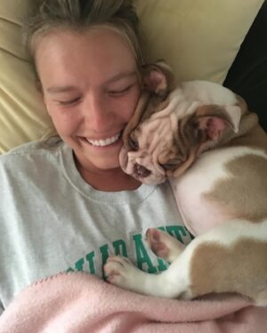 Jess Varley Instagram - Our little loaf turns 3 today! 🎂🐾