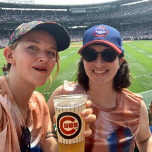 Jess Weixler Instagram - STAG party for @thepamrobison is ON 🙌 #wrigleyfield 🎊