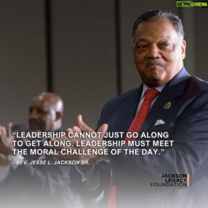 Jesse Jackson Instagram - #MondayMotivation

Leadership cannot just go along to get along. Leadership must meet the moral challenge of the day.

#iamsomebody #keephopealive #jessejackson #pushforward #pushison #leadership
