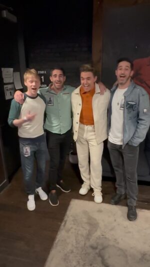 Jesse McCartney Instagram - Dream Street in the house 🤩 thanks to the guys for stopping by my NY show! We couldn’t help ourselves and did a little thing for you.