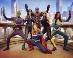 Jesse Rath Instagram - That’s a series wrap on @supergirlcw thank you to all the amazing cast and crew. It was the ride of a lifetime. Even though yesterday was our last day, it still doesn’t really feel like it’s over yet because the back half of our season still has to air. So get ready for some kick-ass episodes and an ending you’re all going to love. El Myarah💜💙💚💛🤍❤️

@melissabenoist 
@chy_leigh 
@davidharewood 
@azietesfai 
@nicoleamaines 

📸 by @jamesjhowells 
Staged by #katiemcgrath 

#supergirl #brainiac5 #sentinel #gaurdian #martianmanhunter #dreamer #superfriends #cw #wb #arrowverse #dc #powerrangers #itsmorphingtime