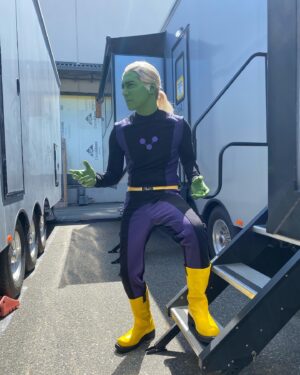 Jesse Rath Instagram - Yesterday saw the return of a very special character. Hope you all enjoyed the scene with “classic/perfect/Earnest Brainy” complete with new suit and green look. @supergirlcw 

#supergirl #brainy #brainiac5 #brainiac #legionofsuperheroes #cw #arrowverse #longlivethelegion #wb #warnerbros #dc #dceu #superfriends