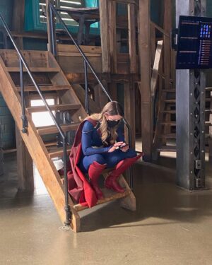 Jesse Rath Instagram - Photo dump from last week in anticipation for tonight’s episode. It’s the last 3 eps of @supergirlcw tonight!! And it’s gonna be a big episode.

#supergirl #superfriends #arrowverse #cw #warnerbros #wb #dceu #dc #legionofsuperheroes #brainy #brainiac #longlivethelegion #brainiac5 #behindthescenes