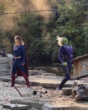 Jesse Rath Instagram - Some #behindthescenes shots from the penultimate episode. @supergirlcw 

#supergirl #karazorel #brainy #wb #brainiac #brainiac5 #lexluthor #dceu #johncryer #dc #cw #warnerbros #arrowverse #legionofsuperheroes #superfriends