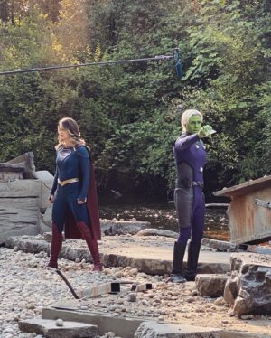 Jesse Rath Instagram - Some #behindthescenes shots from the penultimate episode. @supergirlcw 

#supergirl #karazorel #brainy #wb #brainiac #brainiac5 #lexluthor #dceu #johncryer #dc #cw #warnerbros #arrowverse #legionofsuperheroes #superfriends