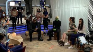 Jesse Rath Instagram - Here is a few #behindthescenes shots of the team meeting scenes from the last ep. 

#supergirl #dreamer #nianal #brainiac5 #brainy #gaurdian #sentinel #alexdanvers #katiemcgrath #lenaluthor #brainiac #martianmanhunter #dc #cw #wb #warnerbros #superfriends #legionofsuperheroes #arrowverse #longlivethelegion