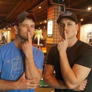 Jesse Spencer Instagram - Two Jesses are just better than one, you can't even tell us apart. Can you? #Onechicago