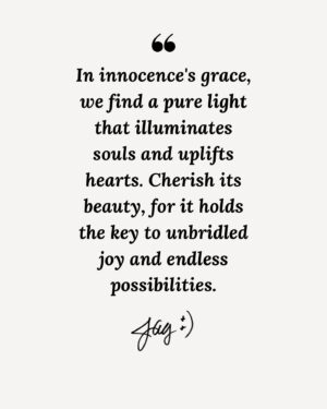 Jessica Aguilar Instagram - "En la gracia de la inocencia, encontramos una luz pura que ilumina las almas y eleva los corazones. Atesora su belleza, porque contiene la clave para la alegría desenfrenada y las infinitas posibilidades"
.
.
.
.
.
.
#SmileandBelieve #Innocence #Grace #PureLightWithin #UpliftedHearts #CherishBeauty #UnbridledJoy #EndlessPossibilities #LuzPuraInterior #CorazonesElevados #ApreciaLaBelleza #AlegríaSinLímites #InfinitasPosibilidades #SonrieYCree ✨