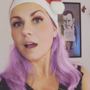 Jessica Boehrs Instagram - Naughty or nice? 

#purple #hair #christmas #naughty #nice #dearsanta #question
