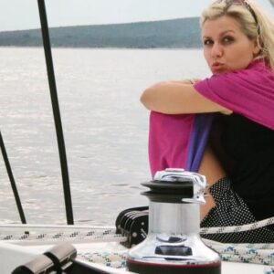 Jessica Boehrs Instagram - Love is the food of life.
Travel is dessert. 

#whatsfordessert #loveis #sailing in a #pink #scarf