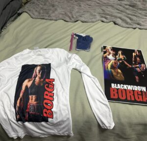 Jessica Borga Instagram - I absolutely light up when someone reaches out about a young person coming up in the sport that looks up to me. I absolutely love inspiring in every way possible and love seeing/hearing about the up and coming amazing athletes, so with this particular story and situation, I decided to send a package to this young lady that is doing amazing things in wrestling and BJJ right now! 
Stay consistent Jenna! Nothing is impossible so never give up! 
Thank you to the people who reached out to me about her as well. It was extremely thoughtful of you to think of a gift like this and I’m honored to be a part of it. I hope she loves it! ❤️‍🔥👊❤️‍🔥