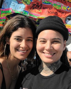 Jessica Clark Instagram - Sunday Art date day with the babe @rubys_ink #scopemiamibeach #artoninstagram