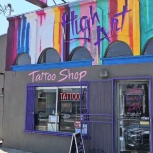 Jessica Clark Instagram - I love our @higharttattoo studios. Just good vibes, beautiful environment, real art, and our lovely clients. It just makes me happy 💜