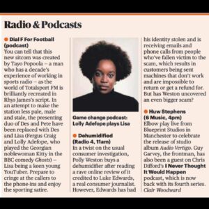 Jessica Fostekew Instagram - DIAL F FOR FOOTBALL

The first episode of our new comedy show is out now. It’s written by me and @rhysjamesy, produced by @tayo3000 and stars @lollyadefope, @drferguscraig, @jessicafostekew, Helen Cripps and over one hundred thousand other brilliant comics and actors. 

The amazing sound engineering and production is by the brilliant @tomjenkins76 

Available on all podcast platforms or link in bio.