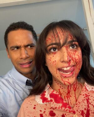 Jessica Garza Instagram - If you saw @yourluckydayfilm this weekend, comment an emoji related to the film with no context 😈 If you didn’t see it, go while you still can see it on the big screen at @drafthouse.