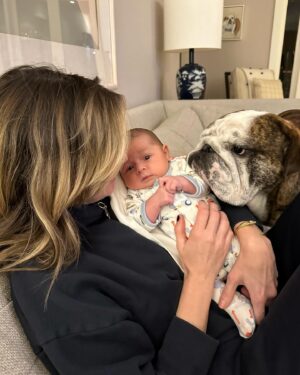 Jessica Knoll Instagram - In 2023 I faced down two major fears—turning forty and parenthood—and neither has been as terrible as I envisioned they would be. I lost my best girl who I miss so much but I gained a new lil best buddy. I went back to my college for a week where I wrote 25k words of my next book in the chapel library where I used to cram for finals. I published a book that was an instant New York Times best seller, a NYT notable book of 2023, an indie next pick, an Amazon editor’s pick, a Goodreads choice nominee and the recipient of four starred reviews from all four of the trades that are not usually very nice to me! I’m really proud of what I accomplished this year and feeling excited for 2024. I can’t wait for Sydney to laugh and for her to recognize Franklin who is desperate for her attention, and to get back to book four and developing Bright Young Women for series 🤞 also excited for the Ina lasagna I’m making tonight and the Lambrusco I’ll drink whilst doing so