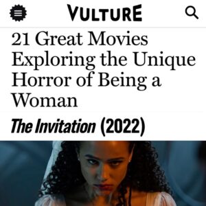 Jessica M. Thompson Instagram - The intrinsic horror of existing. This film list is sublime. Thank you for the recognition @vulture ✨ 
•••
#TheInvitation Unrated Cut is out now
@invitationmovie