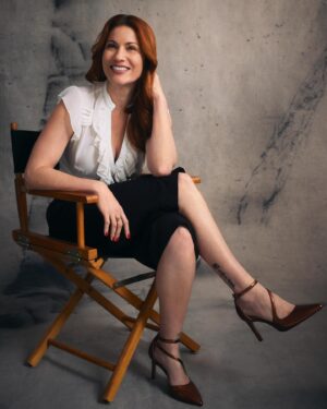 Jessica M. Thompson Instagram - I would always prefer to be behind the camera, but luckily @_vanwaas has a masterful eye for making me appear less awkward.
•••
#womeninfilm #womenfilmmakers #womendirectors
Portraits by @_vanwaas 📷