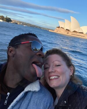 Jessica Oyelowo Instagram - Down Under for a bit of footy ⚽️ and lots of silliness 😜
