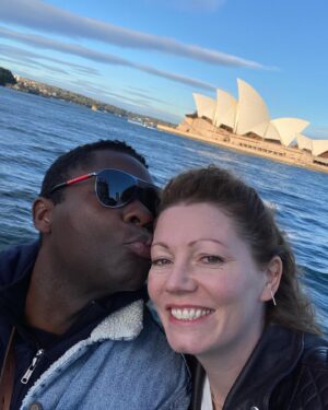 Jessica Oyelowo Instagram - Down Under for a bit of footy ⚽️ and lots of silliness 😜