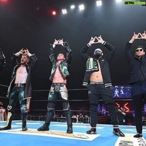 Jessie Vargas Instagram - Supporting my bros “United Empire” in their wrestling match @megatjp @francesco_akira @henarenz @great_o_khan 💯 @newjapanpro_wrestling