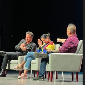 Jet Tila Instagram - I pinch myself on days like this. Still in disbelief that I get to do what? With who?  Love this group of amazing people. Thanks @dotfoodsofficial for having us keynote #dotinnovations2024 !