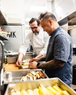 Jet Tila Instagram - What an unforgettable night of culinary collaboration at @CrossroadsKitchen for the Pan-Asian Pop Up Dinner! 🌱🥢 Cheers to Chef @JetTila & Chef @AlitTila for curating incredible flavors and showcasing their take on #vegan Asian cuisine.

Thank you to all the foodies that joined us!✨