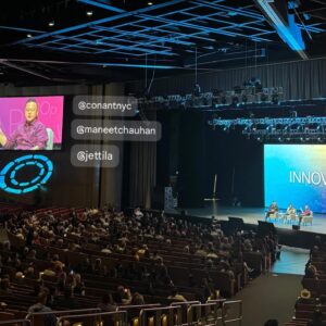 Jet Tila Instagram - I pinch myself on days like this. Still in disbelief that I get to do what? With who?  Love this group of amazing people. Thanks @dotfoodsofficial for having us keynote #dotinnovations2024 !