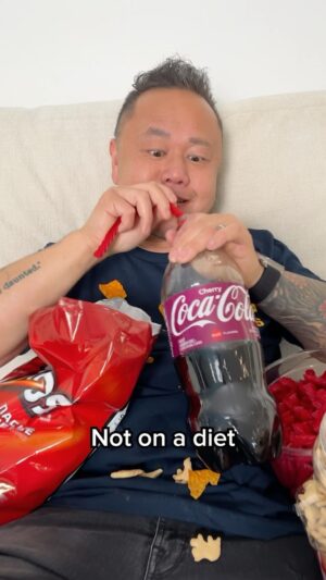 Jet Tila Instagram - When on a diet vs all the time! #chef #life #diet