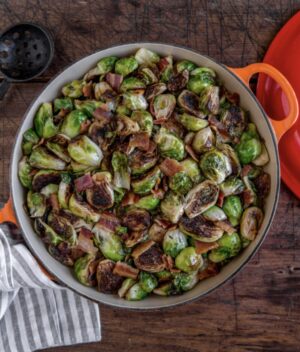 Jet Tila Instagram - Brussels sprouts are a must for me on the Easter dinner table Sunday. What's your favorite dish? Recipe link in bio.

RECIPE: https://chefjet.com/recipe/crispy-cast-iron-roasted-brussels-sprouts-with-bacon-recipe/