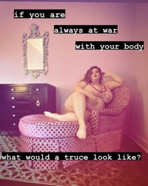 Jezebel Express Instagram - ✨If you are always at war with your body, what would a truce look like?✨ is it possible for you to relate to your body without confronting it? What would you give up if you declared a truce? What would you gain?