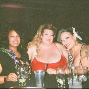 Jezebel Express Instagram - This photo was taken in Vegas on a disposable camera by @sassyvonstraddler just a few weeks ago, but in my mind, it was taken in the late eighties in a tony NYC bar, where the three of us have just finished relieving some finance bros of their Wall Street winnings for the week. 😇💸
