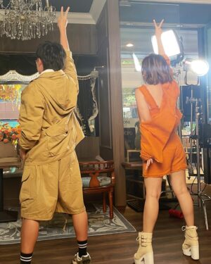 Jia Hui Siau Instagram - Our brand-new @yes933 TVC/MV is out! 🥳Sharing some behind-the-scenes here!

1) ❤️-ing this look! 
2) My fav shot is actually this! Can you guess why? 😝
3) 竟然 back 最美～ I guess my Pilates & gym efforts paid off!
4) 唱跳歌手～ FAIL~ 😒
5) In sync with @tingfong17 🙌🏼 Got chemistry??
6) 其实没默契～
7) gek-seh 一下！