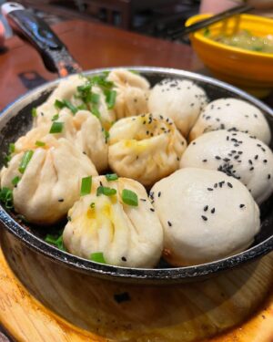 Jia Hui Siau Instagram - What’s there to eat in Shanghai other than小笼包XLB? 🤤 

Here’s a list of what I tried in Shanghai:

1/2) 大壶春 Dahuchun - It’s on the list of Michelin Bib Gourmand. We tried the pan-fried 生煎包 (10 buns of 3 assorted flavours). 皮有点厚, 底部香脆, 肉质很鲜甜！The fishball soup was only like S$2.20 (very small bowl), and tasted pretty good! 74 yuan for 10 buns & 3 small bowls of soup. 吃包很饱～Location is a bit out of the way though! 😋 8/10

3) 蟹小友 - I really like the 蟹黄拌饭！And the XLB was better than i thought! Pretty good n affordable! 8/10

4) RooDooDoo - Casual dining by Michelin-starred chef. Unfortunately the price is not that “casual”! It’s over $120 for the 3 of us. Some dishes such as the specialty salad n grilled salmon were tasty though. 7/10

Other than that, I ordered breakfast every day from美团Meituan app! Love the food choices!

5) 老上海软蛋饼 - the family said the food fragrance reminded them of McDonald’s 😛 Anyway, this is my fav breakfast! 蛋饼 双蛋 里脊肉 脆饼10/10

6) 炒方便面是招牌！邻上丰味 - it’s just fried instant mee but they loved it 🍜 

7) 九索肠粉皇.港式粥粉饭 - oooh the porridge was smooth n homely! 

8 佳家汤包 - I ate 6 招牌纯蟹粉 by myself; 好腻. The serving was huge 🦀 🐖 一份招牌纯蟹粉 is 6大粒, 一份鲜肉汤包 is 12粒. Pls don’t over-order!

#travel #china #shanghai #food #chinesefood #shanghaifood