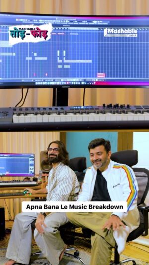 Jigar Saraiya Instagram - Dive deep into the soulful symphony with Sachin-Jigar as they unravel the magic behind “Apna Bana Le” in this exclusive music breakdown.

( Sachin Jigar, Varun Dhawan, Kriti Sanon, Apna Bana Le)