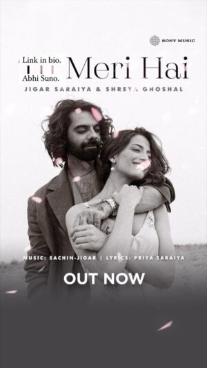 Jigar Saraiya Instagram - Tell us how you like @shreyaghoshal ka aur Humara Gaana, out now. Link in bio. #tumerihai @soulfulsachin @sachinjigar @priyasaraiyaofficial @sanjanavij @sonymusicindia @32farvariproduction @soul.kari @karishmakacharya @romilved @ericpillai @neerajnavare @akshatahonawar @hashbass