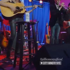 Jill Hennessy Instagram - What a NIGHT!!! Lotta love in the room & INCREDIBLE musicians; @scottccmartin @toddedwardcaldwell @tingtingtino @kennethshaw & legendary @michaelleonhart -THANKS TO ALL!! & thanks to @lexivincent & the wonderful Edmontonian @holly.cinnamon for the posts!! ❤️😘👍🏽 @citywinerynyc #citywinerynyc